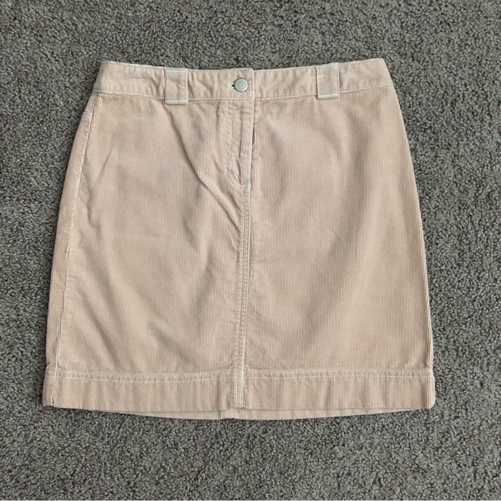 Ann Taylor Loft Blush Pink Corduroy Skirt Womans 4P